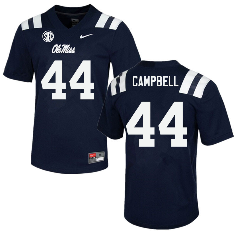 Men #44 Chance Campbell Ole Miss Rebels College Football Jerseys Sale-Navy